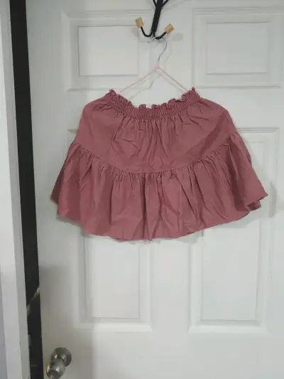 Falda rosa para niña H&M con elástico - miniatura 1