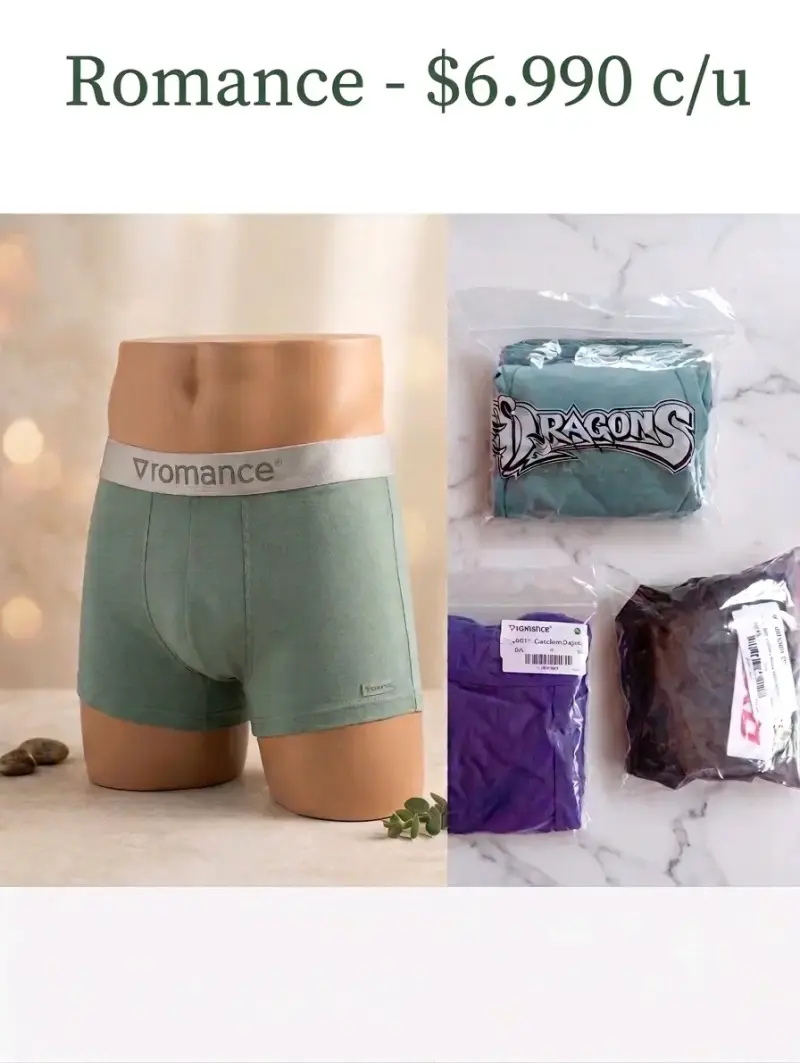 Boxer para Hombre Romance Dragons y euro - 3
