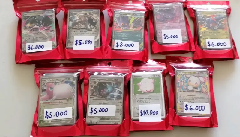 Packs 51 cartas pokemon ex v mega full art - 4