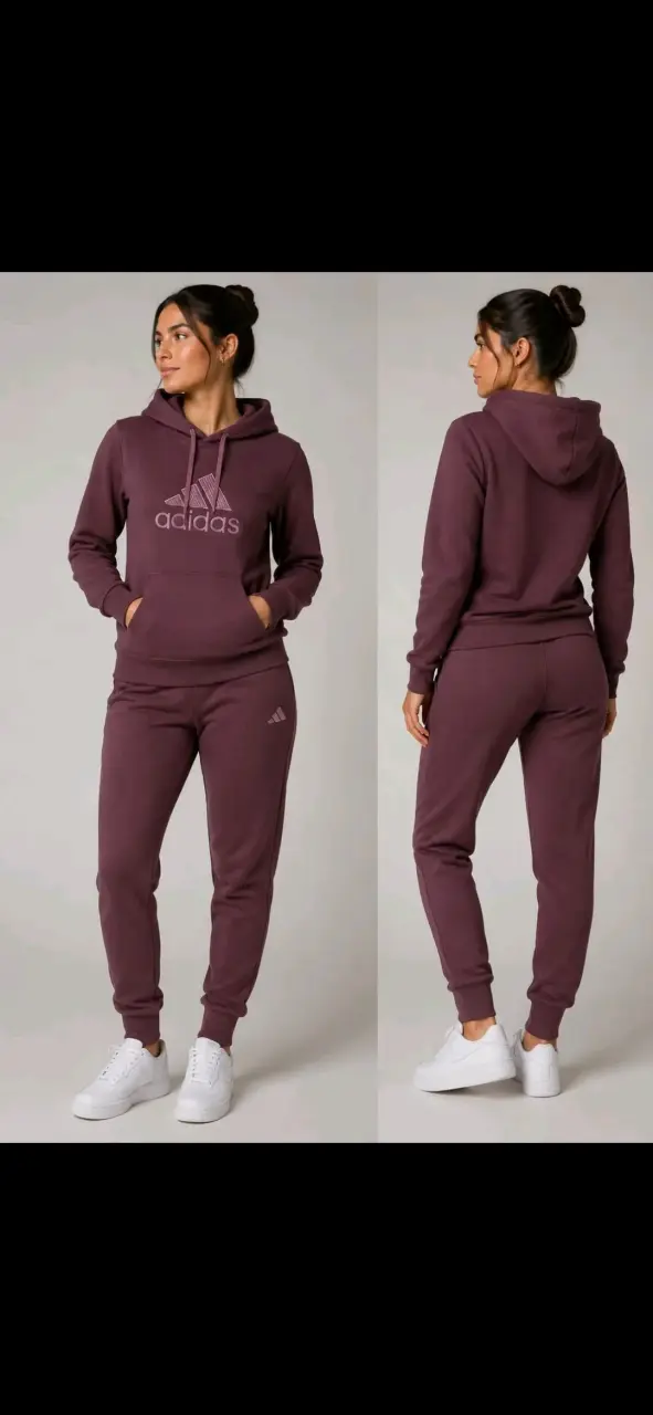 Conjunto deportivo Adidas morado para mujer