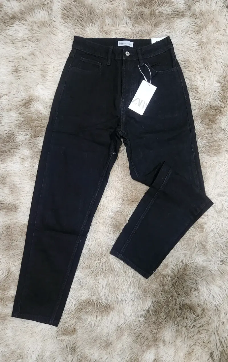 Jeans Zara negros de mujer estilo casual - 2