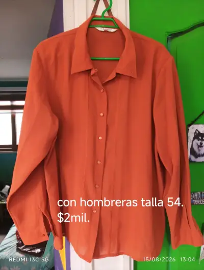 Blusas de mujer con hombreras talla 54 - miniatura 1