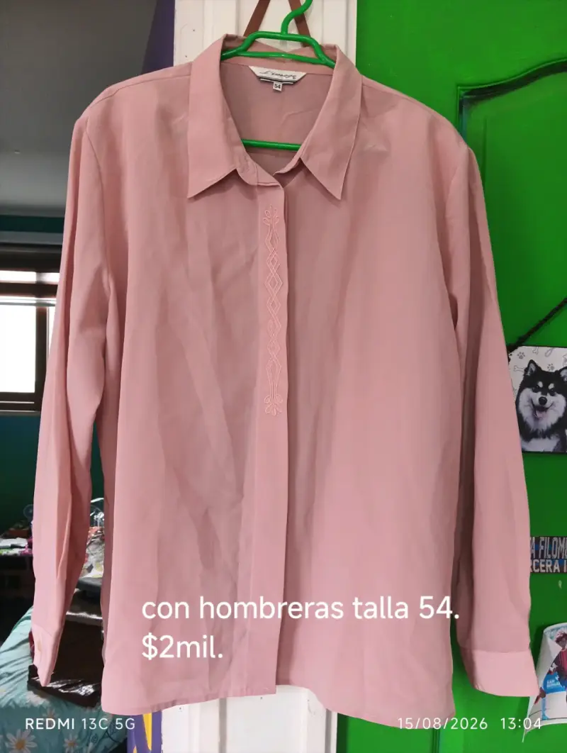 Blusas de mujer con hombreras talla 54 - 2