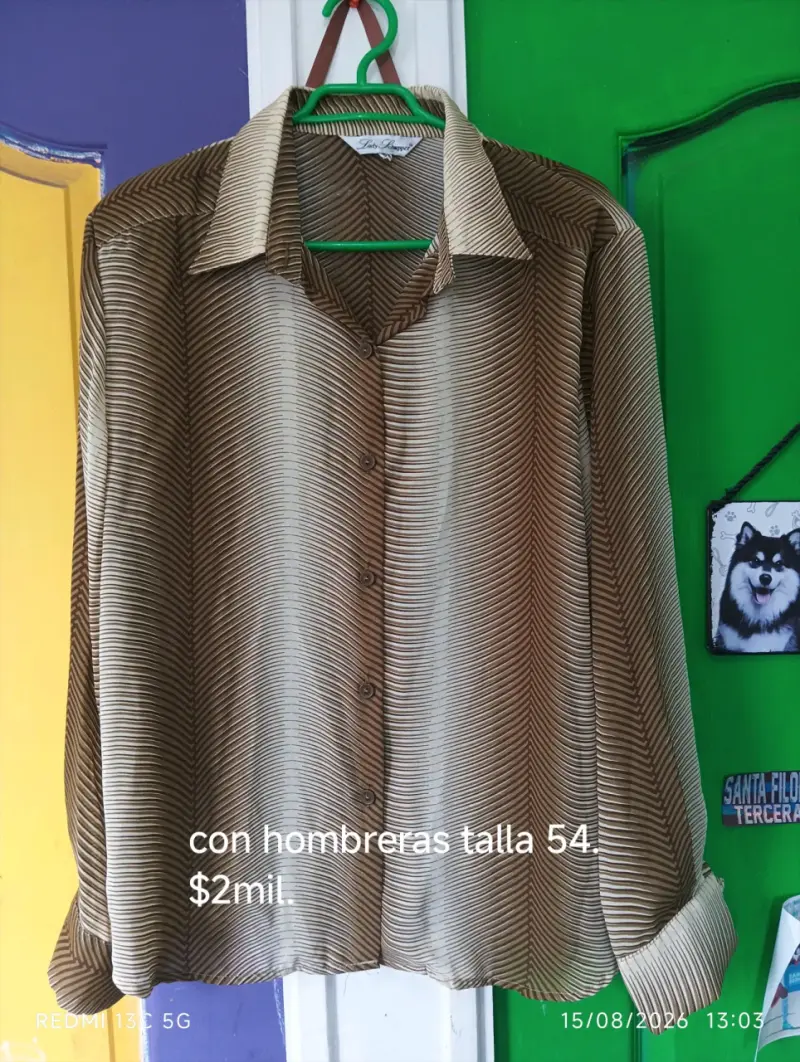 Blusas de mujer con hombreras talla 54 - 3