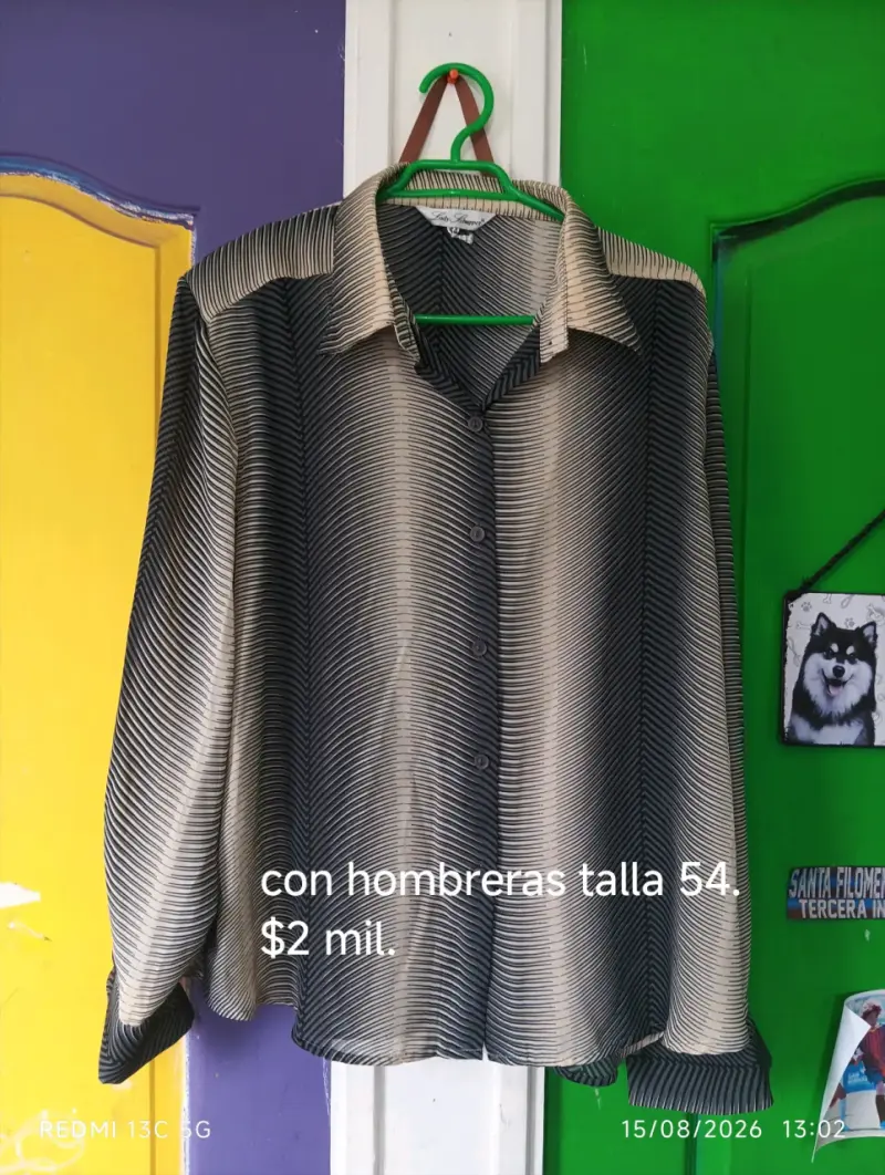 Blusas de mujer con hombreras talla 54 - 4