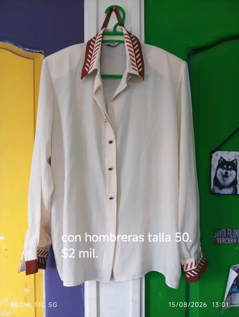 Blusas de mujer con hombreras talla 54 - 5
