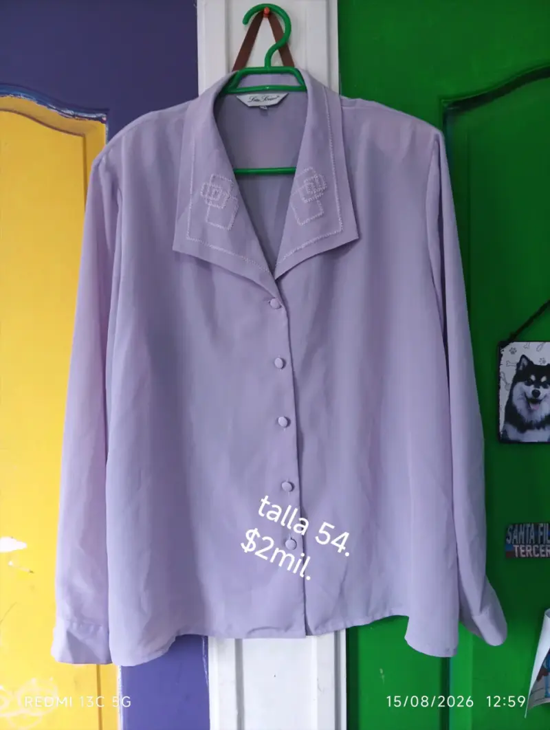 Blusas de mujer con hombreras talla 54 - 6