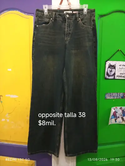 Jeans Opposite Talla 38 Azul Oscuro - miniatura 1