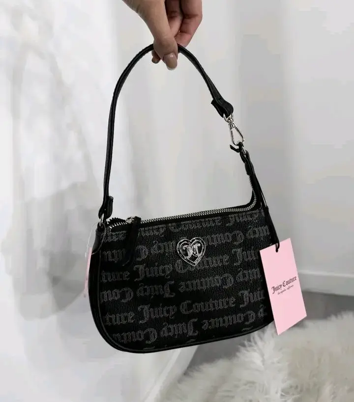 Bolso de mano Juicy Couture negro con logo