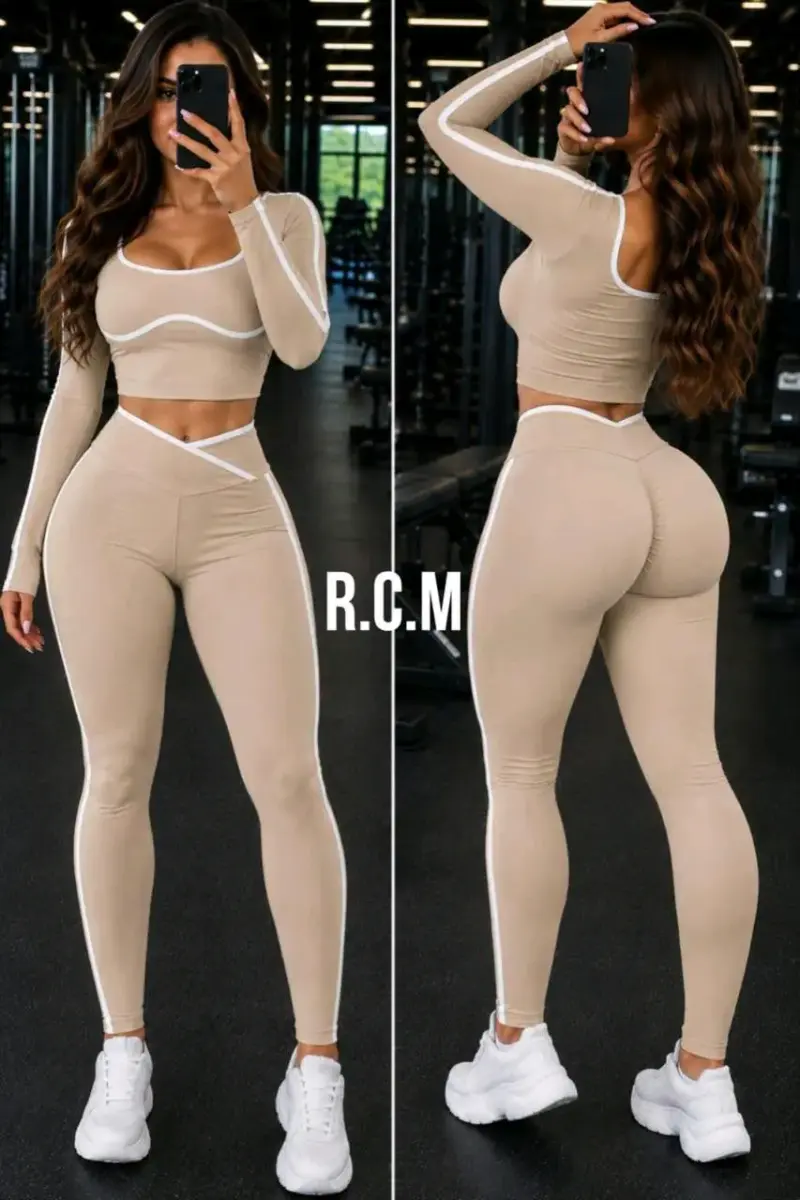 Conjunto deportivo mujer con líneas reflectantes - 3