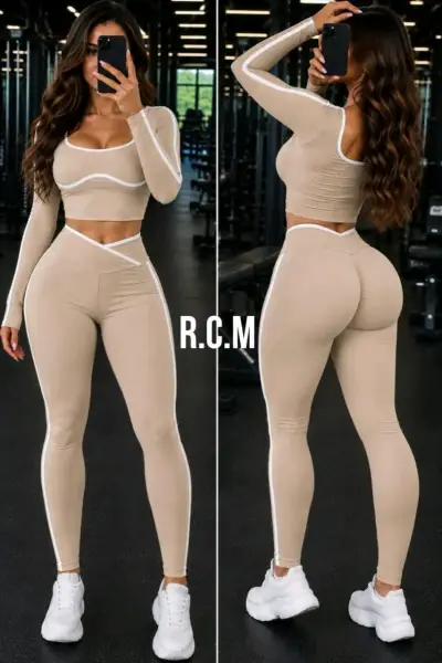 Conjunto deportivo mujer con líneas reflectantes - miniatura 3