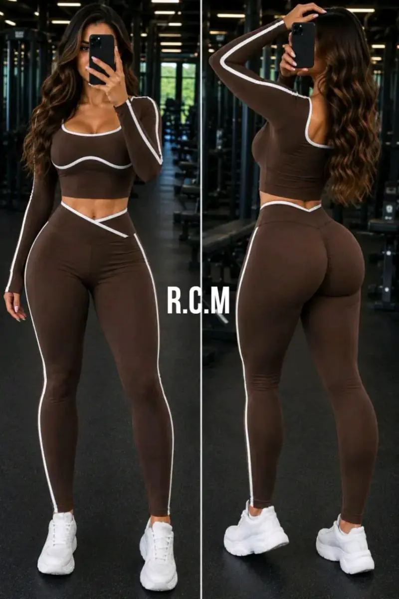 Conjunto deportivo mujer con líneas reflectantes - 4