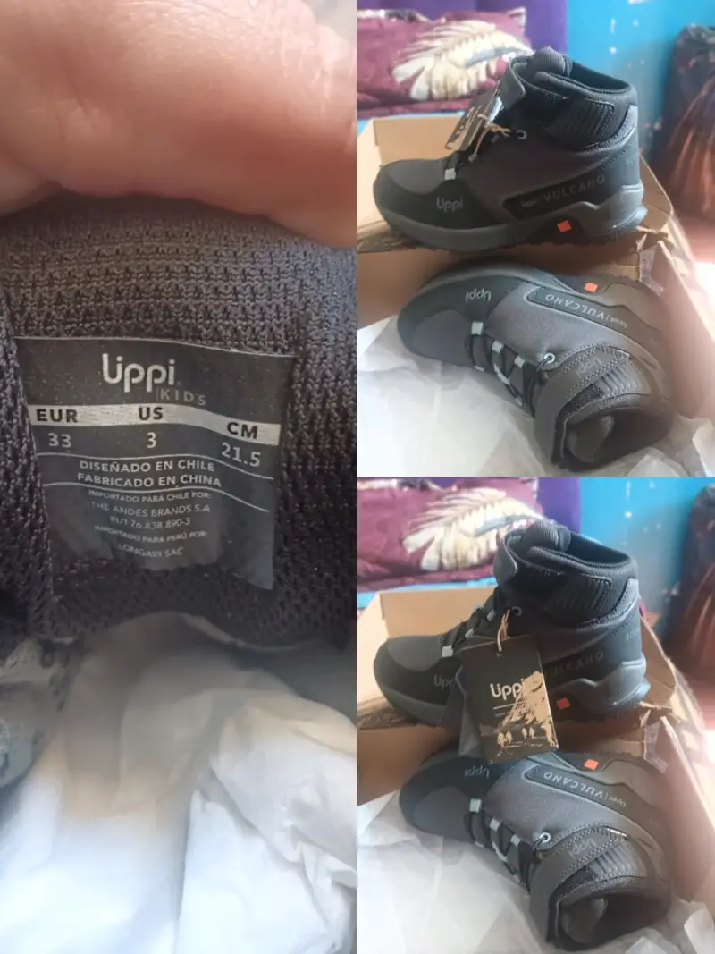 Botas de Montaña para Niños Lippi Vulcano Negra