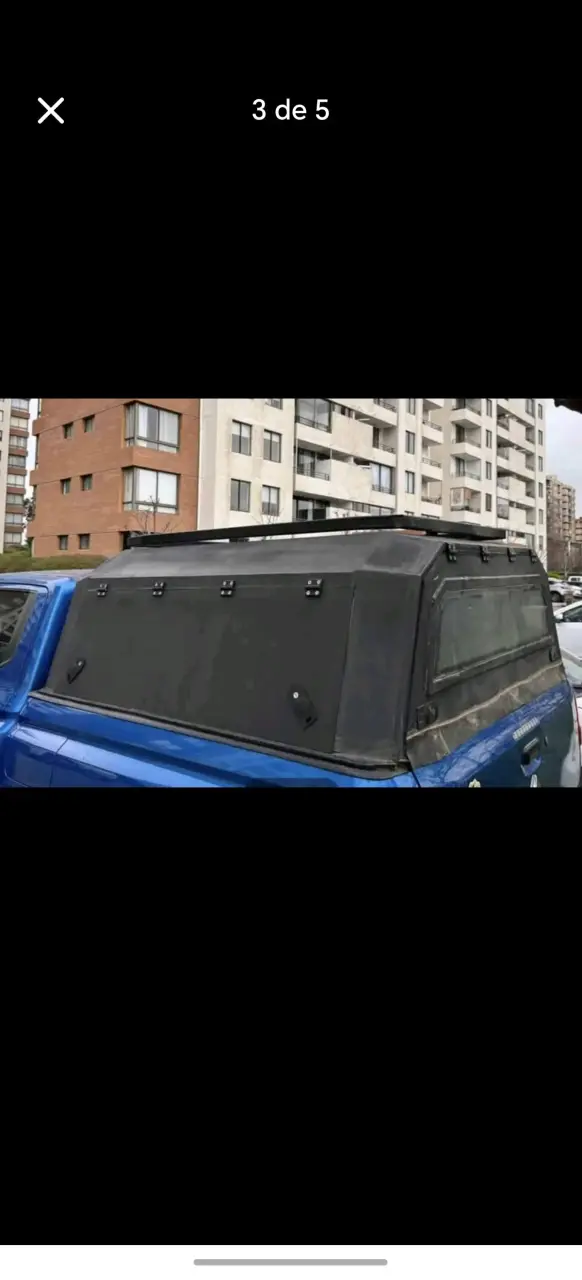 Capota rígida para camioneta azul - 3