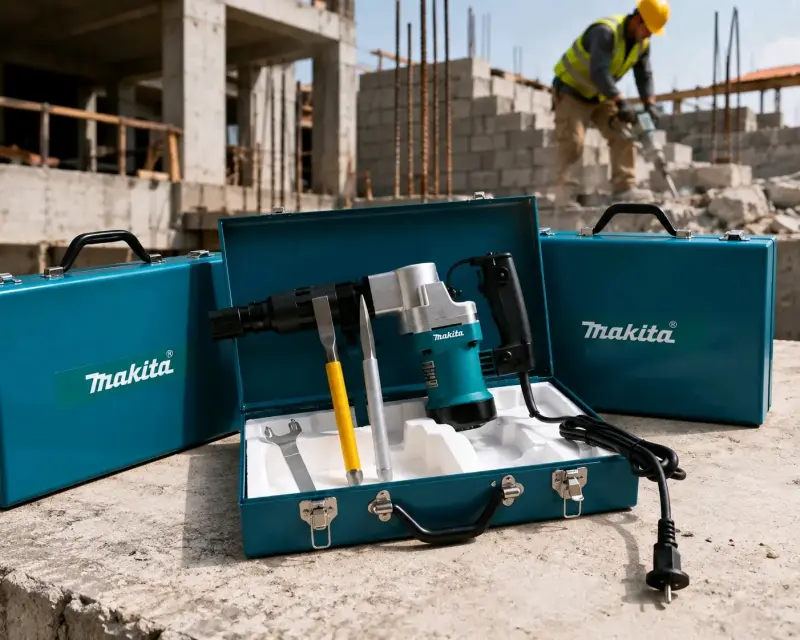 Martillo demoledor Makita HM0810T con accesorios - 2