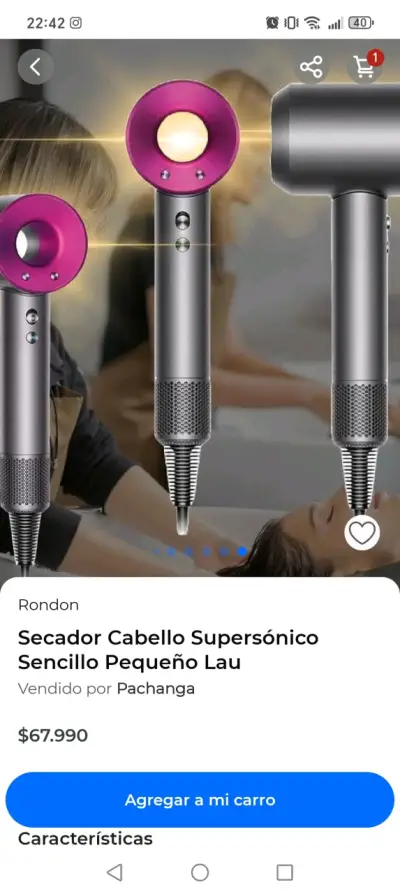 Secador de Cabello Supersónico viral - miniatura 1