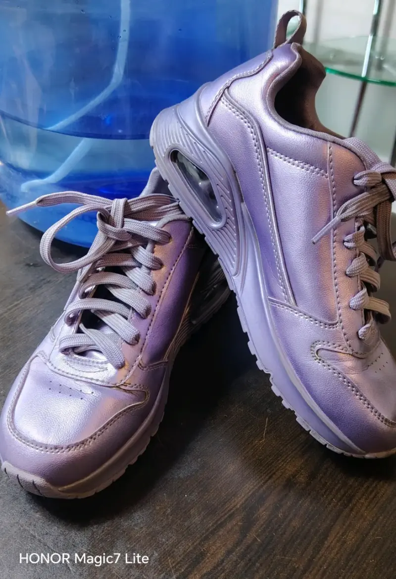 Zapatillas deportivas moradas Skechers para mujer - 3