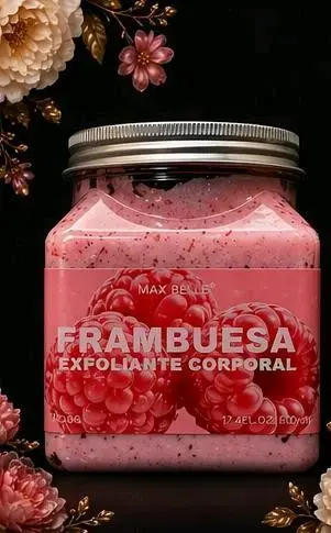 Exfoliante Corporal Max Belle Frambuesa, Almendra y Coco - 1