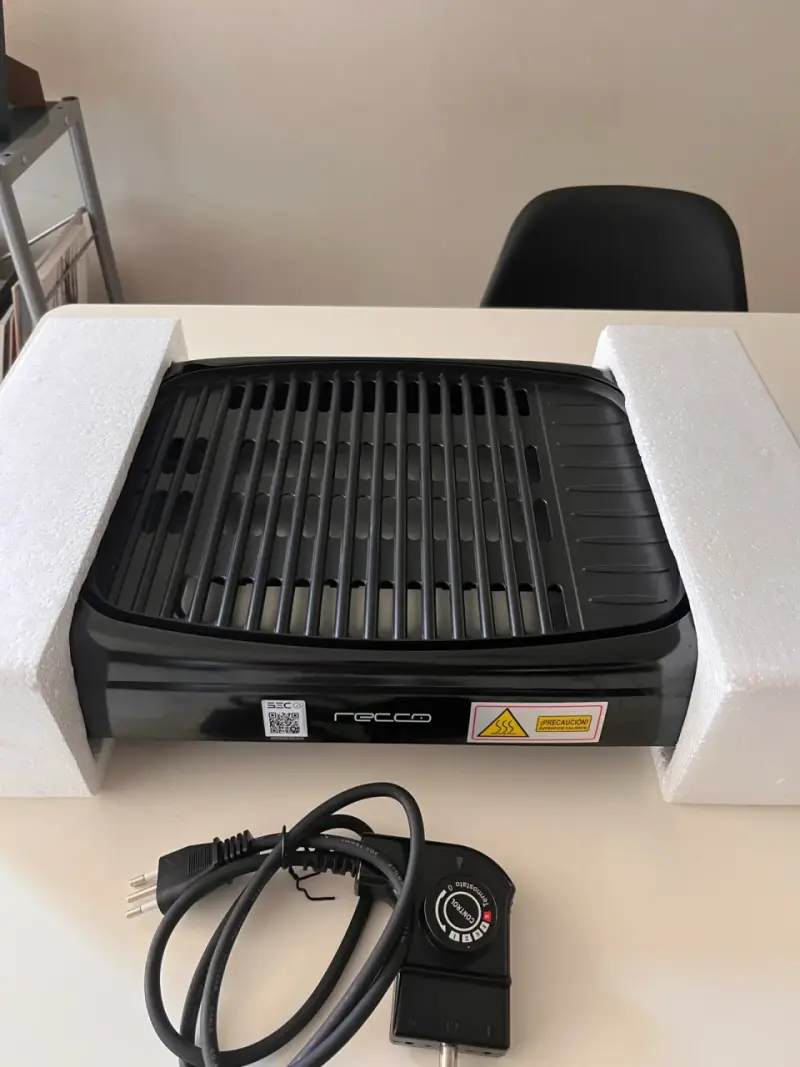 Parrilla eléctrica Recco 1500W con termostato - 2