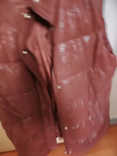 Chaqueta tipo parka  acolchado marrón para hombre - miniatura 1