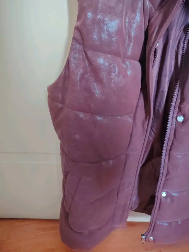 Chaqueta tipo parka acolchado marrón para hombre - 4