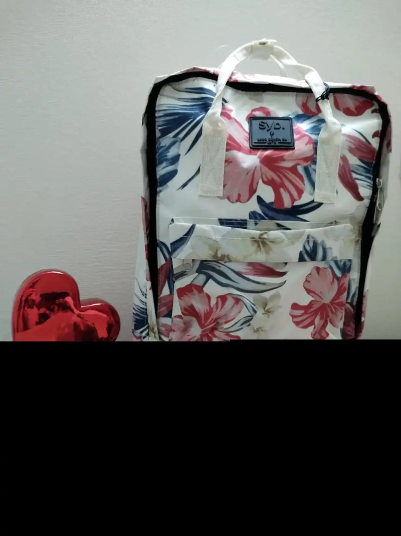 Mochila floral Syb con diseño tropical