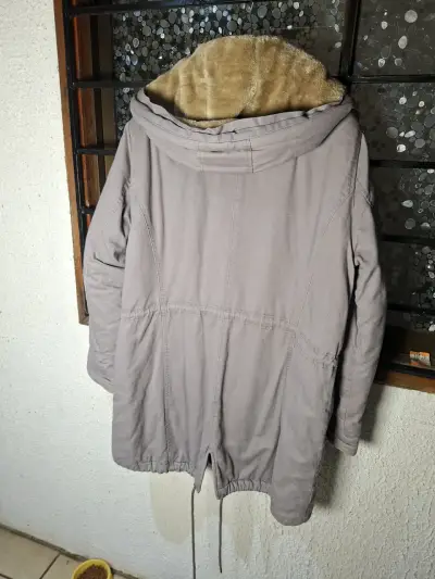 Abrigo Jean Pascale con cuello de piel sintética - miniatura 3