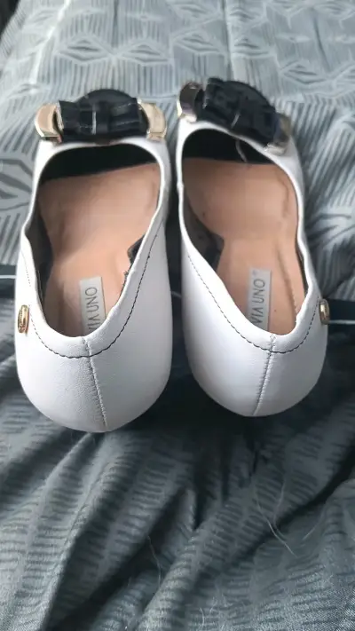 Zapatos de tacón Via Uno blanco y negro - miniatura 3