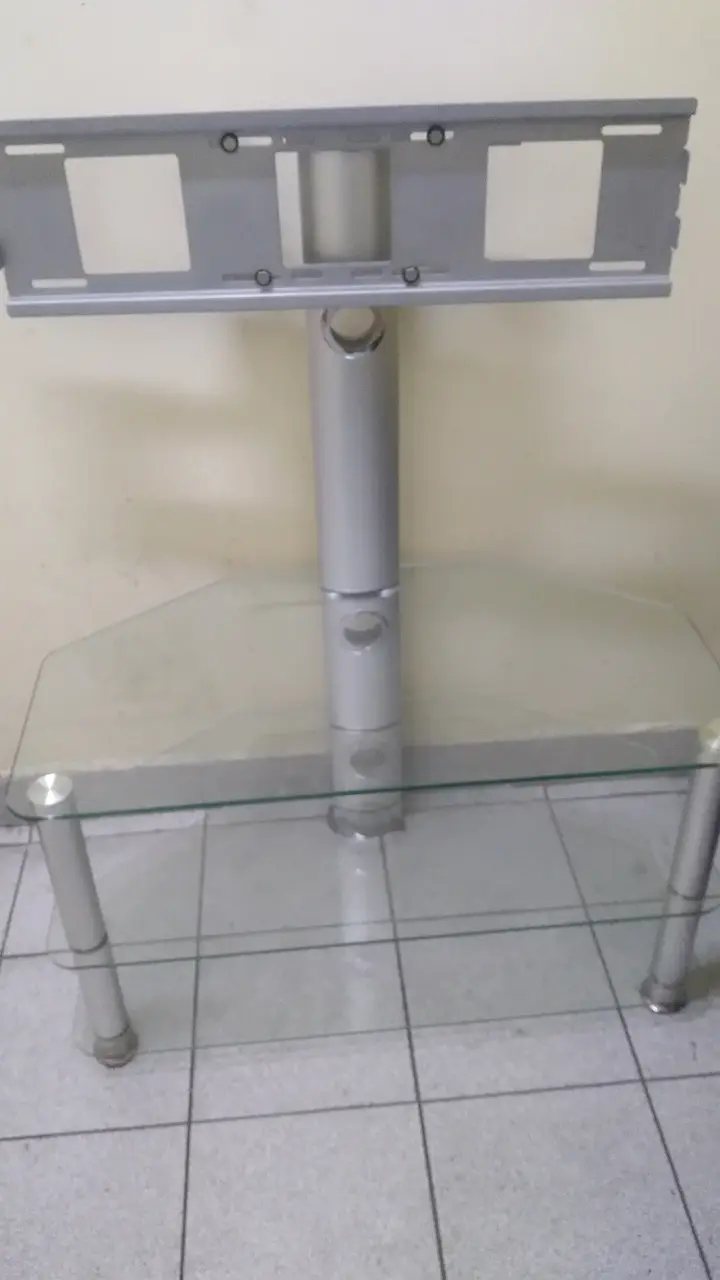Soporte de TV con estantes de vidrio - 4