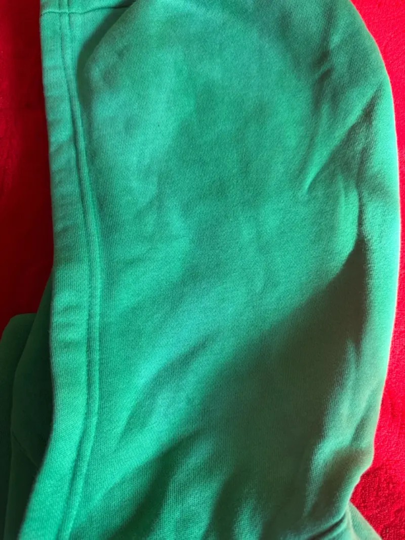 Polerón con capucha verde Adidas talla S - 3