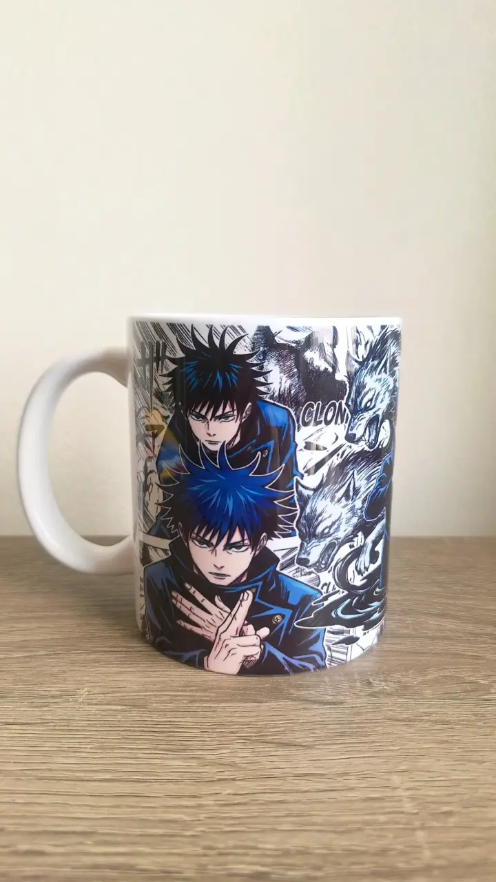 Taza de cerámica de anime jujutsu kaisen fushiguro - 1