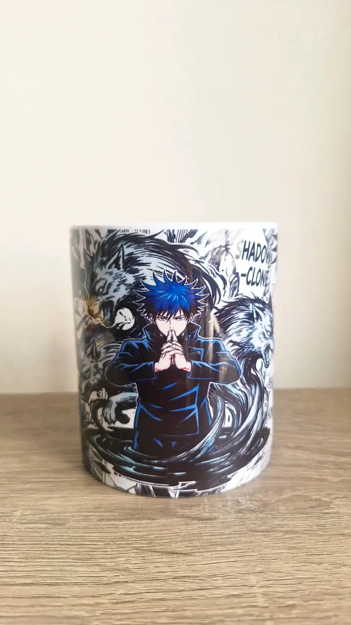 Taza de cerámica de anime jujutsu kaisen fushiguro - 2