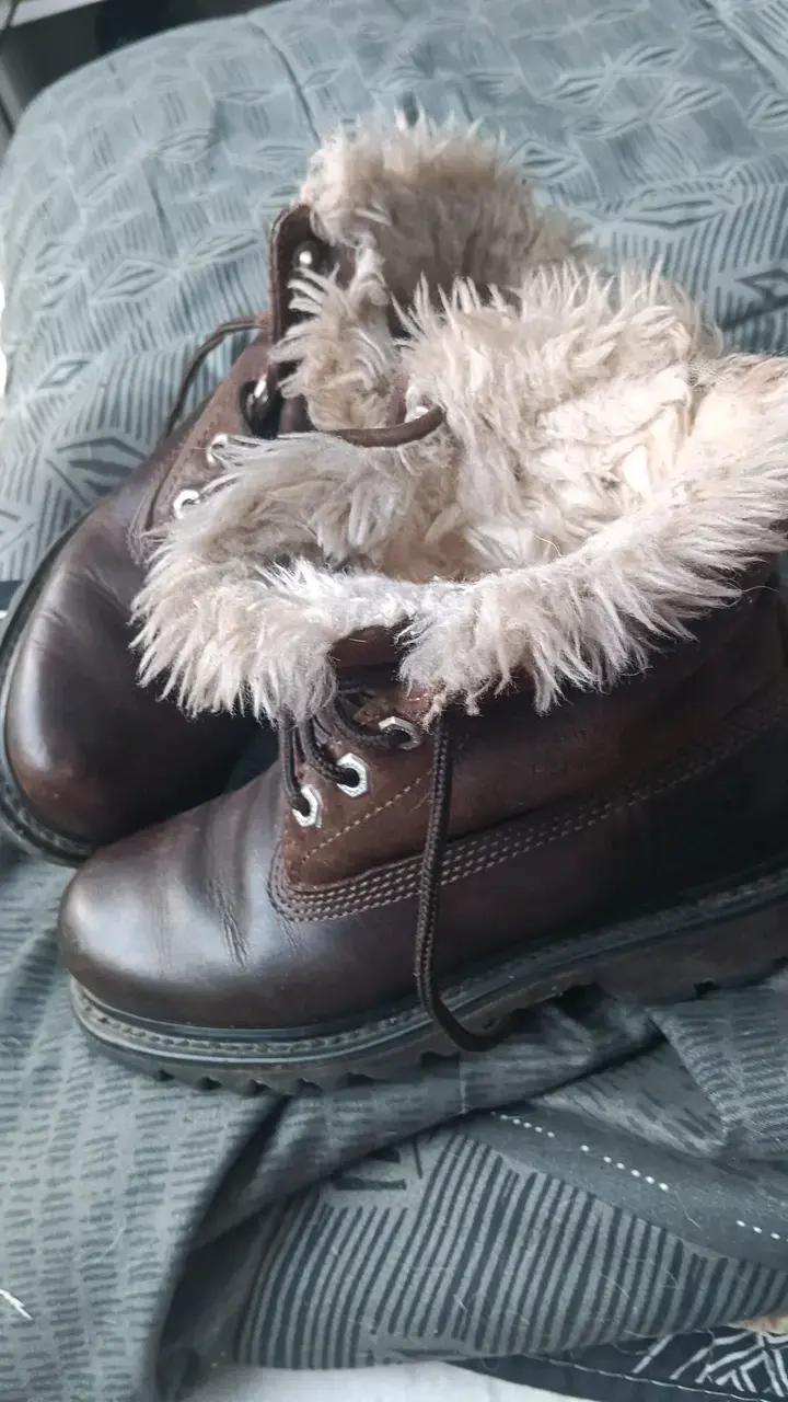 Botas de cuero CAT con forro de lana - 5