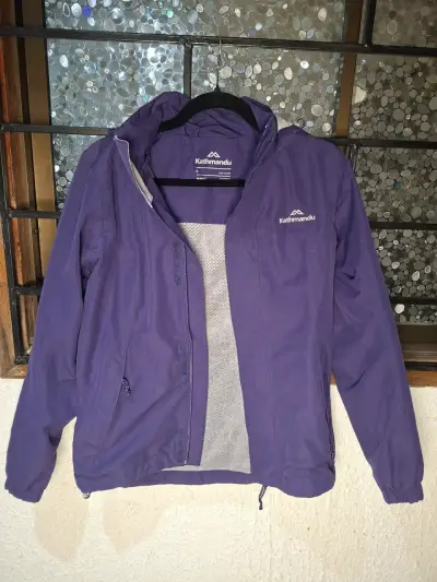 Chaqueta impermeable morada Kathmandu ngx2 - miniatura 1