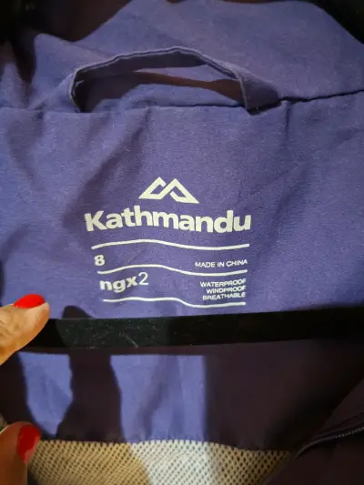 Chaqueta impermeable morada Kathmandu ngx2 - miniatura 2