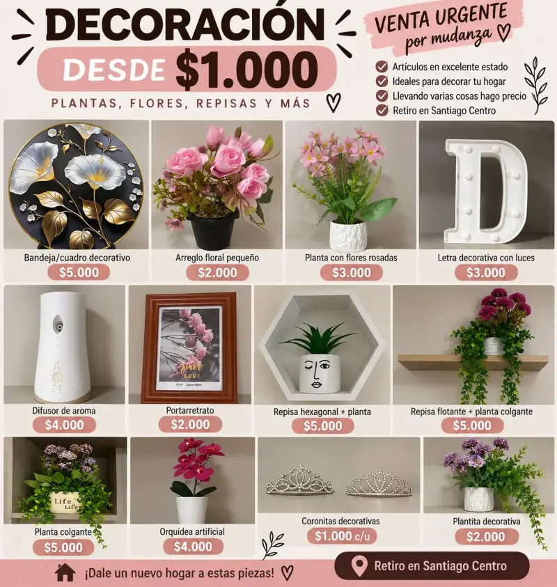 Arreglo Floral Pequeño Decorativo