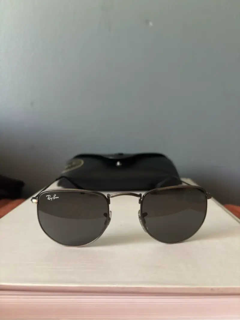 lentes de sol Ray-Ban Elon, color plateado, - 1