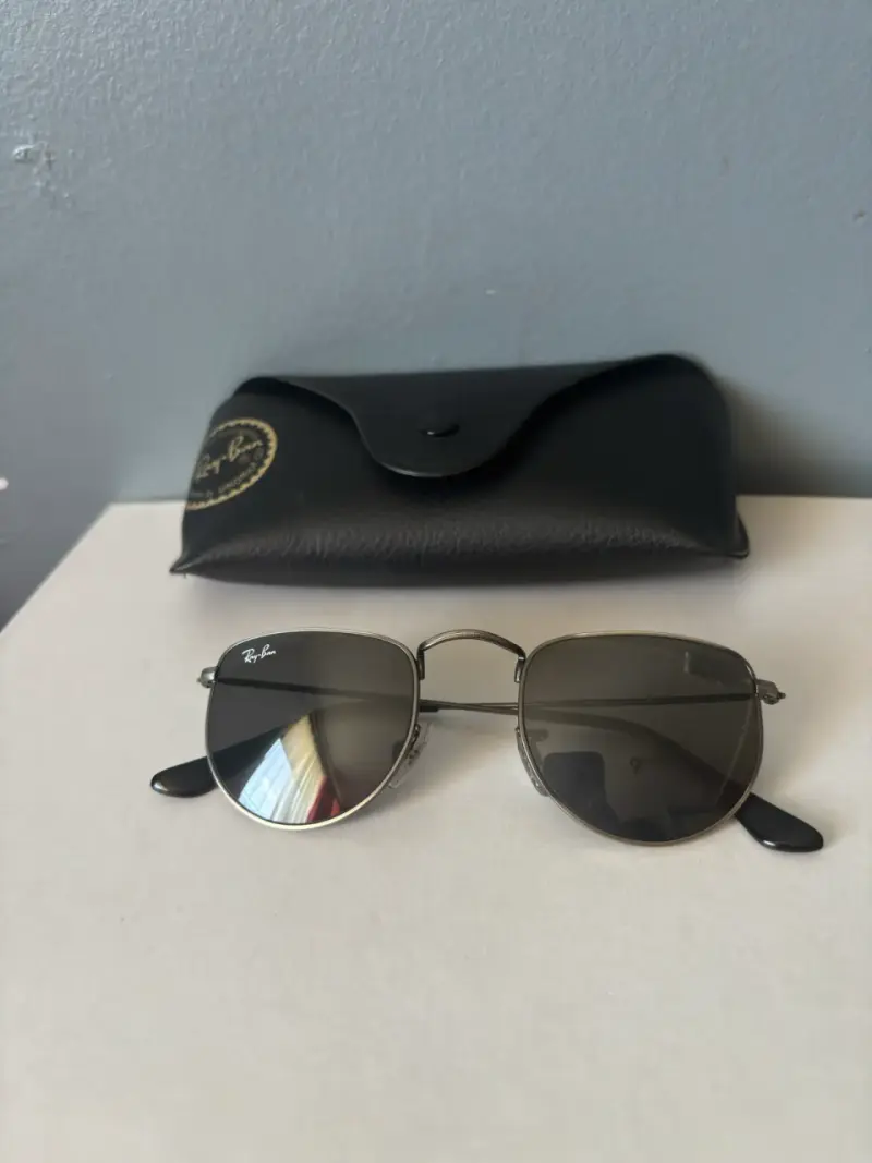 lentes de sol Ray-Ban Elon, color plateado, - 3