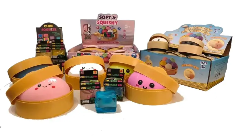 Juguetes antiestrés Squishy Steamer Bun para niños - 1