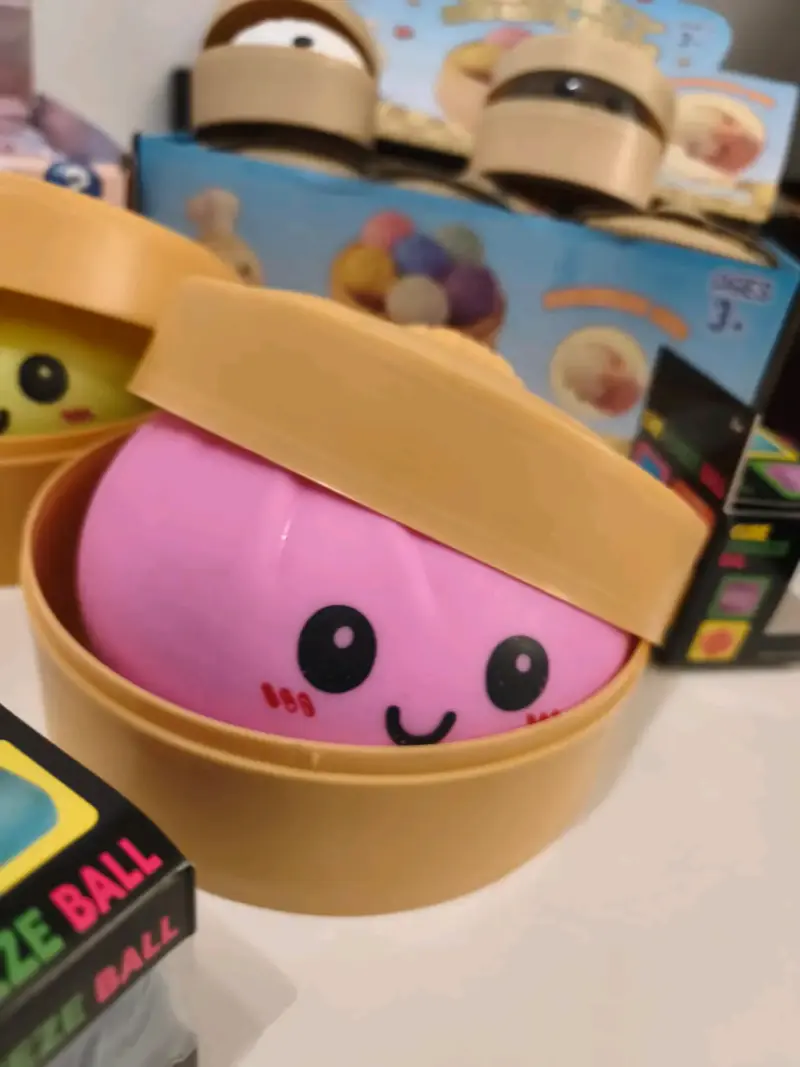Juguetes antiestrés Squishy Steamer Bun para niños - 2