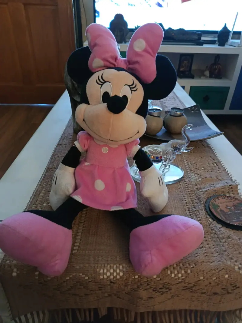 Peluche Minnie Mouse vestido rosado - 1