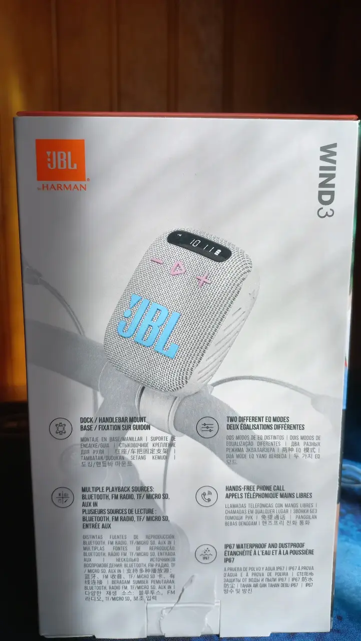 Parlante Bluetooth JBL Wind 3 para Bicicletas - 3
