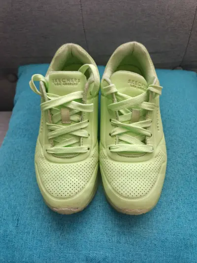 Zapatillas verdes Skechers para niño - miniatura 2
