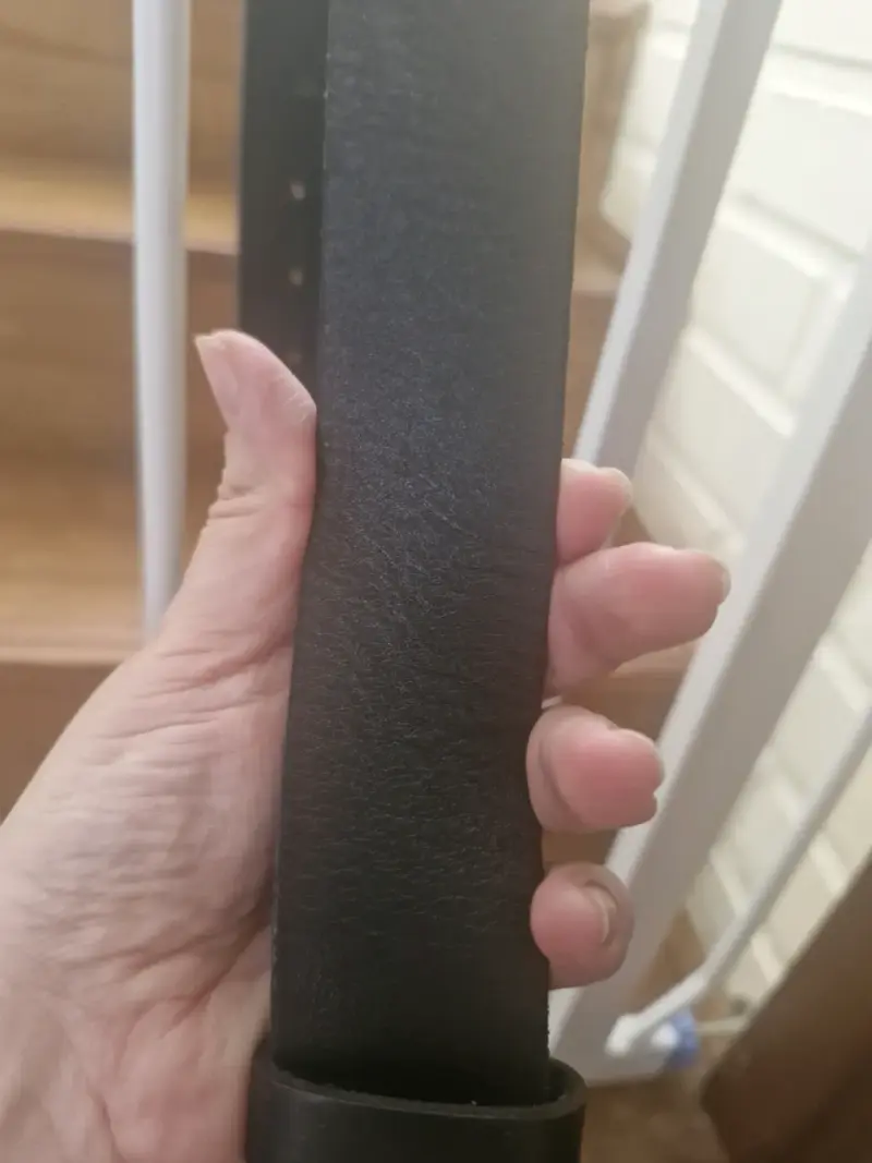 Cinturón de cuero legítimo con hebilla de conejos - 5