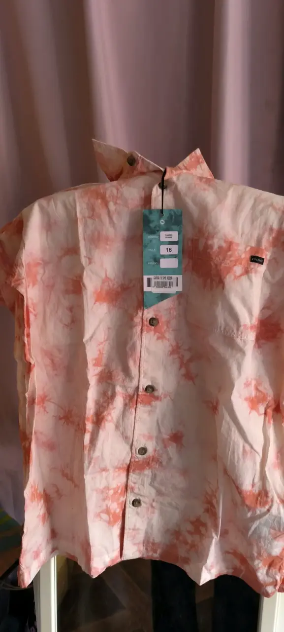 Camisa tie-dye para hombre talla 16 - 2