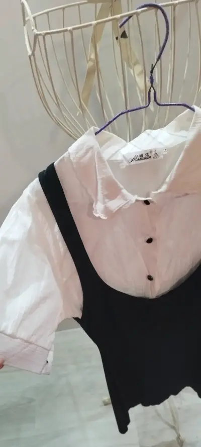 Vestido corto blanco y negro - miniatura 5