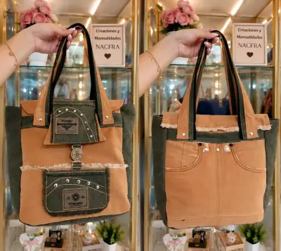 Bolso de mezclilla artesanal estilo Wrangler - miniatura 1