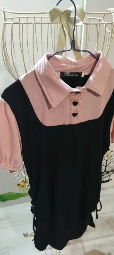 Vestido Kawaii Negro Rosa - miniatura 4