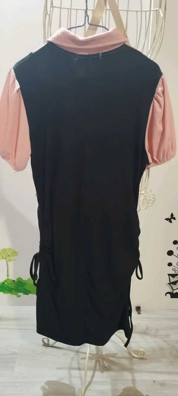 Vestido Kawaii Negro Rosa - 5