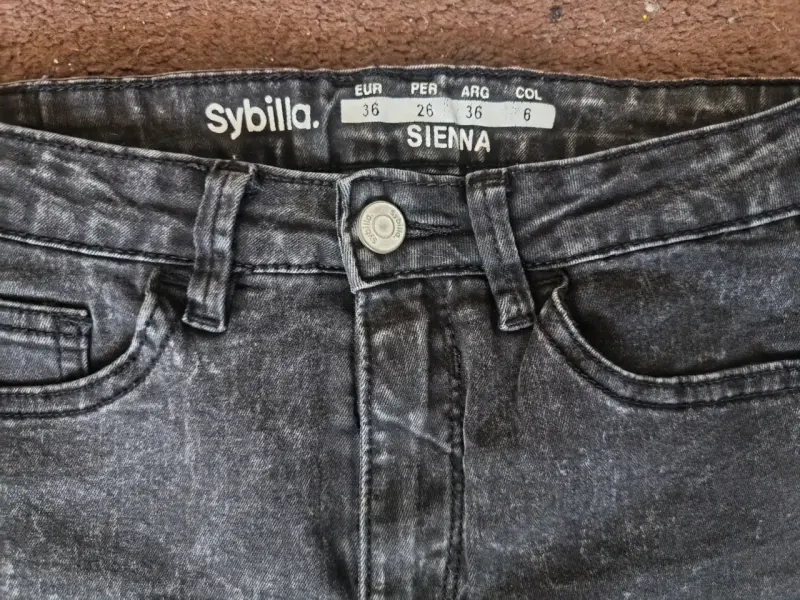 Jeans negros ajustados Sybilla para mujer - 2